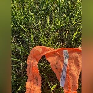 Free People Orange Lace Bralette